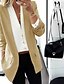 cheap Blazers-Women&#039;s Blazer Pure Color Solid Color Charm Long Sleeve Coat Office / Career Fall Spring Regular Open Front Jacket Black / Causal / Daily