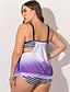 cheap One-Pieces-Women&#039;s One Piece Swimsuit High Waist Print Geometric Purple Swimwear Bathing Suits