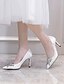 cheap Pumps &amp; Heels-Women&#039;s Heels Stiletto Heel Pointed Toe Classic Sexy Sweet Wedding Office &amp; Career Satin Rhinestone Solid Colored White Black Pink / 3-4