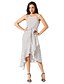cheap Boho Dresses-Women&#039;s Swing Dress Knee Length Dress White Sleeveless Polka Dot Summer Round Neck Casual 2021 S M L XL XXL