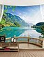cheap Home Textiles-Window Landscape Large Wall Tapestry Art Decor Blanket Curtain Picnic Tablecloth Hanging Home Bedroom Living Room Dorm Decoration Polyester Lake Rive Forest Mountain