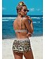cheap Tankini-Women&#039;s Tankini Swimsuit Leopard Brown Swimwear Bathing Suits