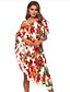 preiswerte Cover-Ups-Damen Zudecken Badeanzug Blumen Rote Bademode Badeanzüge