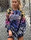 preiswerte Kapuzenpullis &amp; Sweatshirts-Damen Pullover Sweatshirt Leopard Gepard-Druck Freizeit Kapuzenpullover Sweatshirts Blau