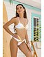 economico Bikini-Per donna Tankini Costume da bagno Monocolore Bianco Costumi da bagno Costumi da bagno