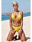 cheap Tankini-Women&#039;s Swimwear Tankini Normal Swimsuit Color Block Yellow Bathing Suits