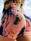 abordables Ropa de ejercicio, fitness y yoga-Mujer Alta cintura Pantalones cortos de yoga Bermudas Control de barriga Levantamiento de tope Secado rápido Arco Iris Aptitud física Entrenamiento de gimnasio Corriendo Invierno Verano Deportes Ropa