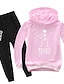 cheap Boys&#039; Clothing Sets-Kids Boys&#039; Clothing Set Long Sleeve Yellow Blushing Pink Gray Print Cotton Active Basic Regular