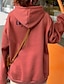 cheap Hoodies &amp; Sweatshirts-Women&#039;s Pullover Hoodie Sweatshirt Graphic Text Letter Basic Hoodies Sweatshirts  Red