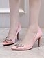 cheap Pumps &amp; Heels-Women&#039;s Heels Stiletto Heel Pointed Toe Classic Sexy Sweet Wedding Office &amp; Career Satin Rhinestone Solid Colored White Black Pink / 3-4