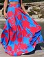 cheap Boho Dresses-Women&#039;s Sheath Dress Maxi long Dress Blushing Pink Sleeveless Floral Summer Square Neck Streetwear 2021 S M L XL XXL 3XL