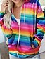 cheap Hoodies &amp; Sweatshirts-Women&#039;s Zip Up Hoodie Sweatshirt Color Block Zip Up Basic Hoodies Sweatshirts  Fuchsia