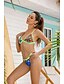 preiswerte Bikini-Damen Dreieck Bikinis Tankinis Badeanzug Druck Geometrisch Bademode Badeanzüge Grün