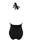 abordables Una pieza-Mujer Una pieza Traje de baño Estampado Geométrico Negro Gris Bañadores Cabestro Trajes de baño