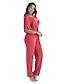 cheap Jumpsuits &amp; Rompers-Women&#039;s Ordinary Business White Black Red Jumpsuit Solid Colored Drawstring