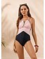 cheap One-Pieces-Women&#039;s One Piece Swimsuit Color Block Blushing Pink Swimwear Bathing Suits