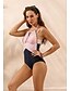 cheap One-Pieces-Women&#039;s One Piece Swimsuit Color Block Blushing Pink Swimwear Bathing Suits