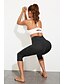 billige Graphic Chic-Dame Sport Yoga &amp; Danse Sko Sporty Grunnleggende Tights Ensfarget Sport Stripe Høy Midje Svart Lilla S M L