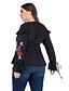 cheap Plus Size Tops-Women&#039;s Shirt Blouse Black Solid Colored Long Sleeve Daily Sexy V Neck Regular Fit Sexy Plus Size Blouses