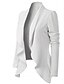 cheap Blazers-Women&#039;s Blazer Solid Color Classic Style Classic &amp; Timeless Long Sleeve Coat Spring &amp;  Fall Business Regular Jacket White / Notch lapel collar / Slim