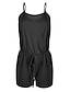abordables Jumpsuits &amp; Rompers-Mujer Negro Azul Piscina Rojo Mono Un Color Bloques