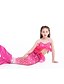 billige Badetøj til piger-Børn Baby Pige Badetøj badedragt Havfruehale Blondér Badetøj Prikker Farveblok Uden ærmer Blå Rosa Grøn Aktiv Sød Stil Badedragter