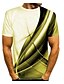 cheap Tank Tops-Men&#039;s T shirt Shirt Galaxy Graphic Optical Illusion Round Neck Daily Short Sleeve Print Tops Basic White Purple Gray
