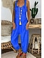 abordables Jumpsuits &amp; Rompers-Mujer Negro Azul Piscina Rojo Mono Un Color