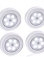 abordables Eclairage d&#039;Armoire LED-1 pièces capteur de mouvement du corps 6 LED veilleuse lampe murale lampe à induction couloir armoire appliques murales LED recherche lampe accessoire de maison pas de livraison de batterie