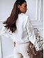 cheap New in Blouses-Black &amp; White Long Sleeve Blouse for Women