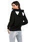 cheap Hoodies &amp; Sweatshirts-Women&#039;s Hoodie Pullover Solid Colored Character Daily Basic Hoodies Sweatshirts  Loose Black
