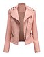 cheap Jackets-Women&#039;s Jacket Fall Spring Daily Regular Coat Regular Fit Jacket Long Sleeve Solid Colored Blushing Pink Black Red