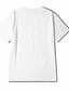 abordables T-shirts-Mujer Camiseta Estampados Escote Redondo Tops Corte Ancho 100% Algodón Blanco