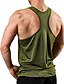 cheap Running &amp; Jogging Clothing-Men&#039;s Workout Tank Top Running Tank Top Singlet Sleeveless Athleisure Breathable Soft Sweat Out Fitness Gym Workout Running Sportswear Activewear Solid Colored Gray Army Green Red / Stretchy