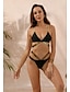 cheap Bikini-Women&#039;s Tankini Swimsuit Color Block Black Swimwear Bathing Suits