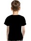 billige T-shirts &amp; Trøjer til Drenge-Børn Baby Drenge T-shirt Kortærmet Trykt mønster Geometrisk 3D Trykt mønster Sort Børn Toppe Sommer Aktiv Basale