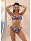 cheap Bikini-Women&#039;s Tankini Swimsuit Color Block Rainbow Swimwear Bathing Suits