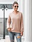 cheap Sweaters &amp; Cardigans-Women&#039;s Pullover Solid Colored Long Sleeve Sweater Cardigans Winter V Neck Blue Khaki
