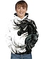 cheap Boys&#039; Hoodies &amp; Sweatshirts-Kids Toddler Boys&#039; Hoodie &amp; Sweatshirt Long Sleeve Horse Fantastic Beasts Tie Dye 3D Animal Print White Children Tops Active Basic Christmas
