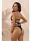 cheap Bikini-Women&#039;s Tankini Swimsuit Color Block Black Swimwear Bathing Suits