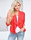 cheap Blazers-White / Black / Red Regular Fit Polyester Men&#039;s Suit - Shirt Collar