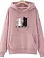 cheap Hoodies &amp; Sweatshirts-Women&#039;s Pullover Hoodie Sweatshirt Graphic Text Letter Casual Hoodies Sweatshirts  White Black Red