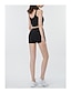 abordables Sport Athlétisme-Femme Yoga Basique Legging Couleur Pleine Taille haute Noir Bleu Vin S M XL