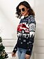 cheap Sweaters &amp; Cardigans-Women&#039;s Pullover Houndstooth Long Sleeve Sweater Cardigans Fall Crew Neck Round Neck Blue