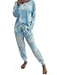 baratos Pijamas-Mulheres Elastano S Azul