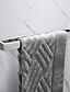preiswerte Bad Zubehör-Handtuchhalter, starker selbstklebender schwarzer Handtuchhalter aus Edelstahl zur Wandmontage