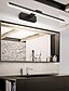 abordables Eclairage de Coiffeuse &amp; Miroir-LED miroir avant lampe vanité lumière 50cm 12w 260 degrés rotatif pour chambre salle de bains en aluminium acrylique applique murale ip20
