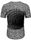 abordables Tank Tops-T-shirt Homme Graphique Normal Col Rond Manches Courtes Imprimer Standard du quotidien basique Polyester