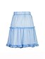 baratos Skirts-Mulheres Saias Roupa Diária Cor Sólida Azul Claro S M L