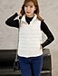 cheap Down&amp; Parkas-Women&#039;s Vest Regular Coat Regular Fit Jacket Solid Colored Blushing Pink Wine / White Duck Down